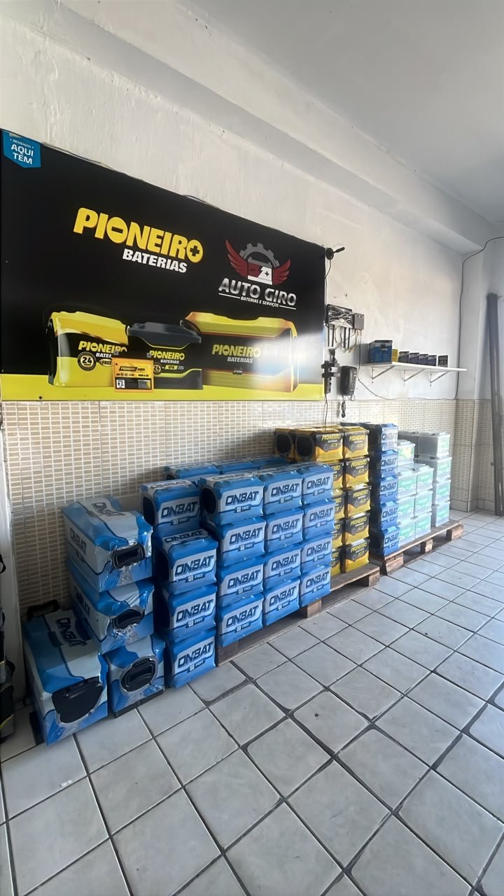 Variedade de baterias e instalação rápida